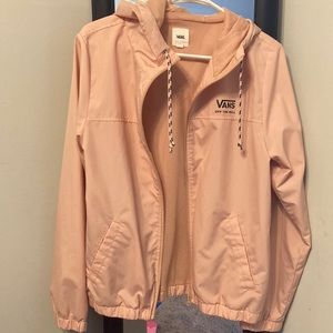 VANS baby pink windbreaker